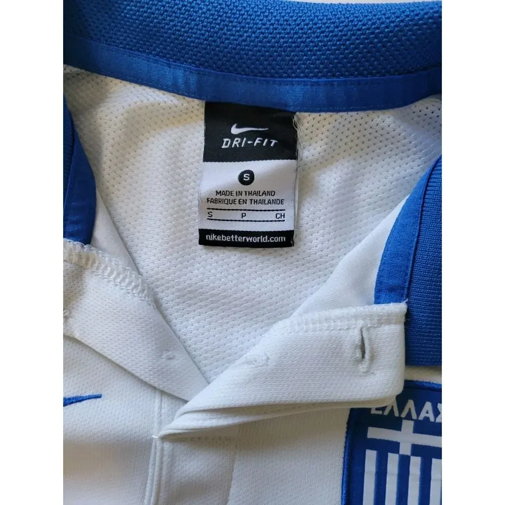 Greece National Team Boy S White 2014 Home Nike Dri-Fit Soccer Jersey World Cup